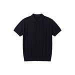 6061045553556,6061045553559,6061045553562,6061045553565, Ribbed Lyocell Knit Short-Sleeve Cardigan
