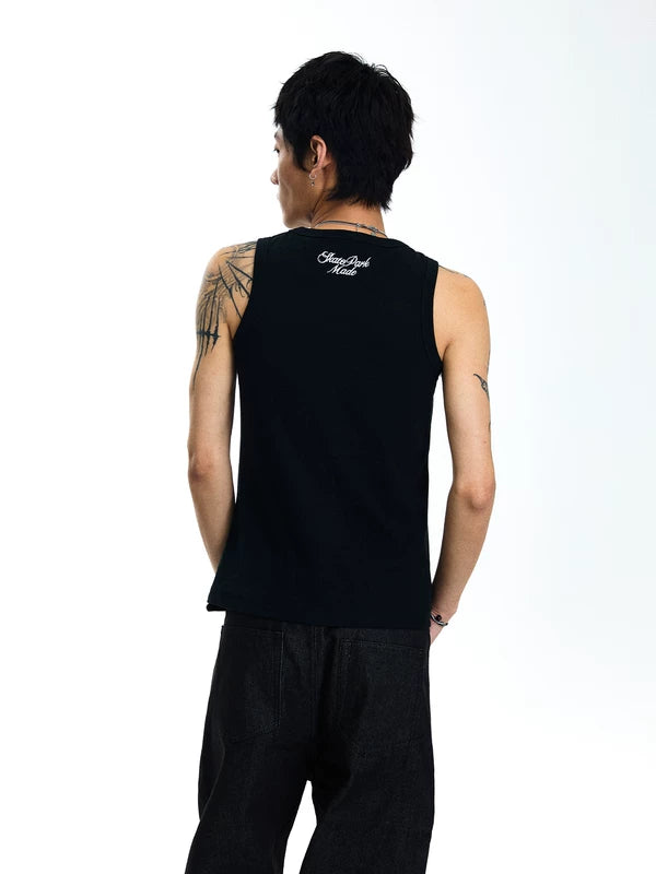 Ribbed Slim Fit Sleeveless Vest 2