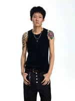 Ribbed Slim Fit Sleeveless Vest 3