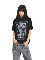 ,6248035463622,6248035463623,6248035463624,6248035463625, Ribbed Texture Graphic T-Shirt