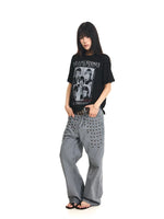 Ribbed Texture Graphic T-Shirt 4