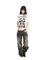 Ribbed Texture Graphic T-Shirt 5