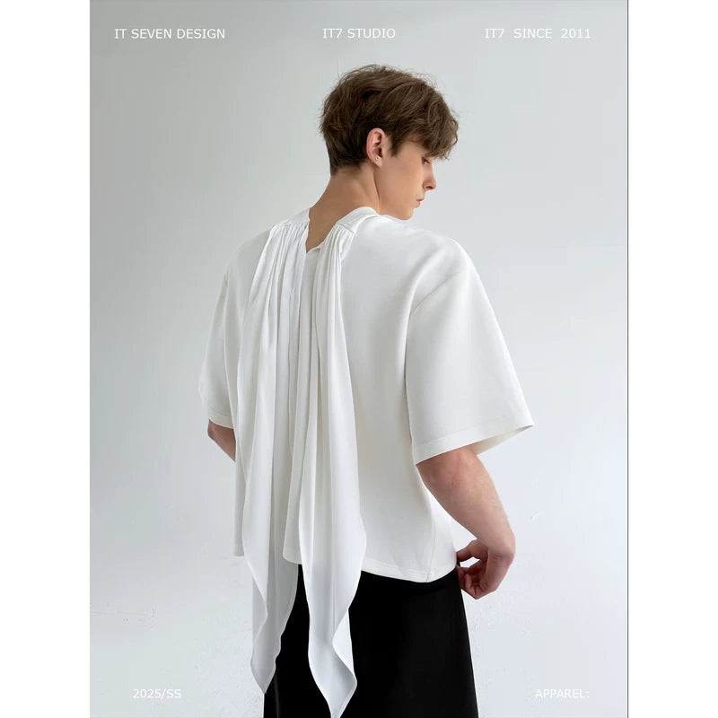 Ribbon Back Oversized Short Sleeve T-Shirt 1