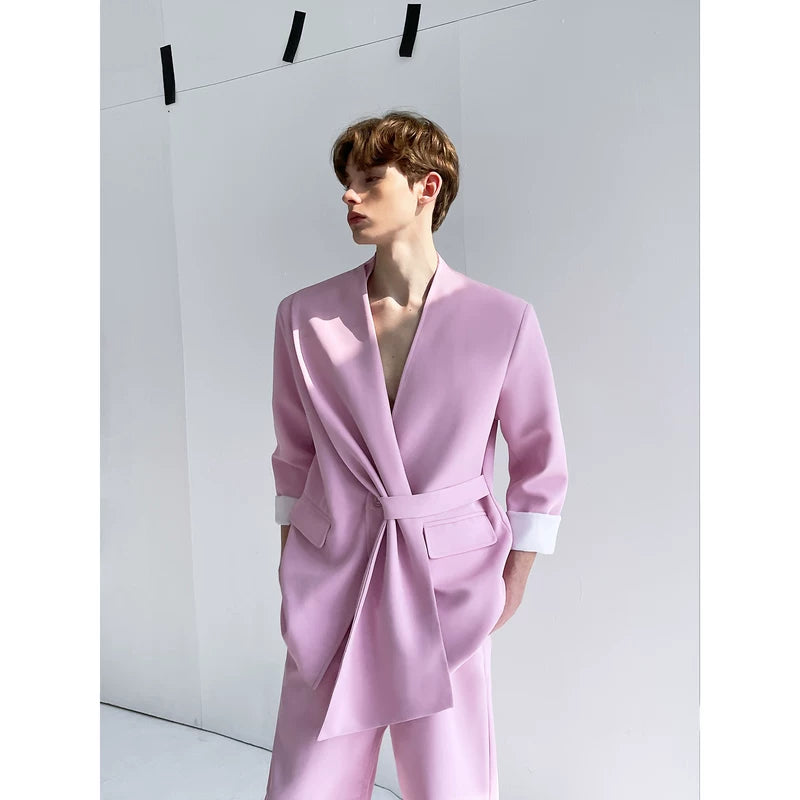 Ribbon Detail Relaxed Fit Suit Set 4