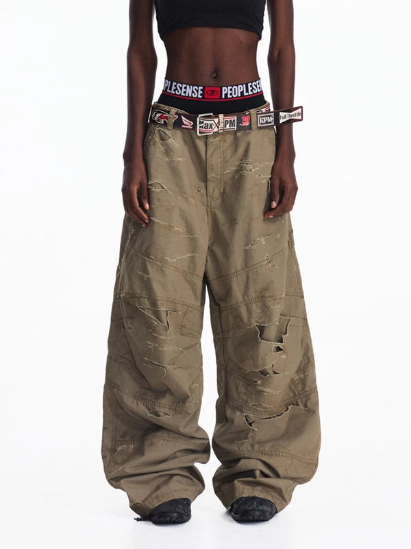 ,6102448499470,6102448499471,6102448499472,5936924981049, Ripped Loose Straight Leg Work Pants