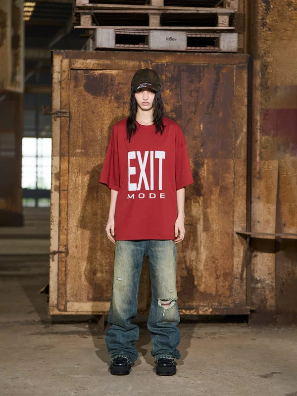 Ripped Straight-Leg Relaxed Fit Jeans Pants 5