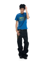 Riveted Flared Denim Pants 4