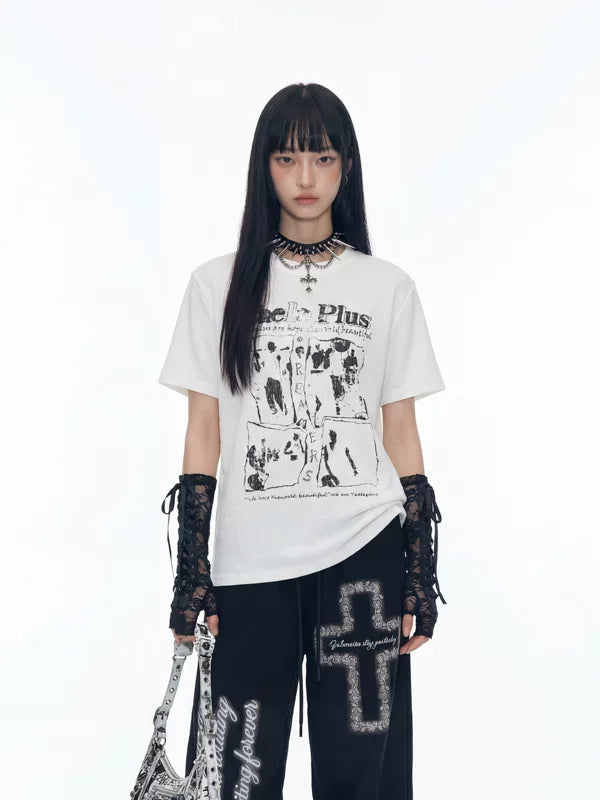 Rock Punk Graphic Short-Sleeve T-Shirt 2