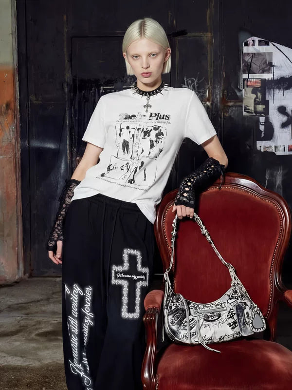 Rock Punk Graphic Short-Sleeve T-Shirt 4