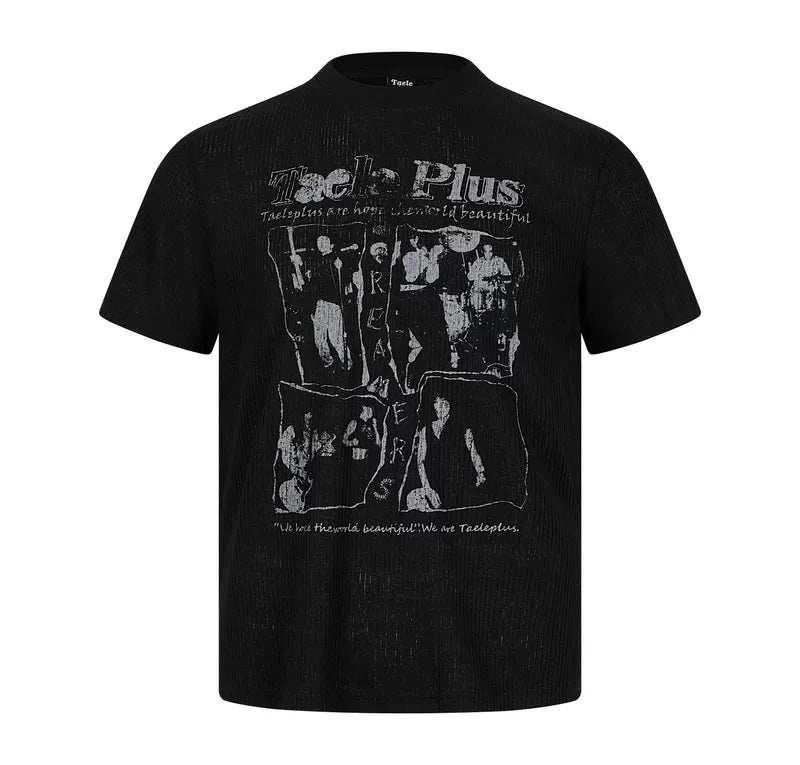 6224378467931,6224378467932,6224378467933,6224378467934, Rock Punk Graphic Short-Sleeve T-Shirt