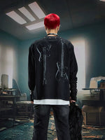 Rock Slogan Graphic Long-Sleeve T-Shirt 3
