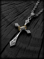 S925 Silver Cross Pendant Necklace 1