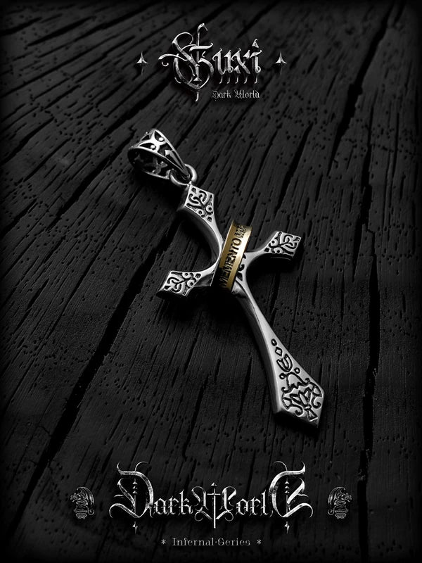 S925 Silver Cross Pendant Necklace 3