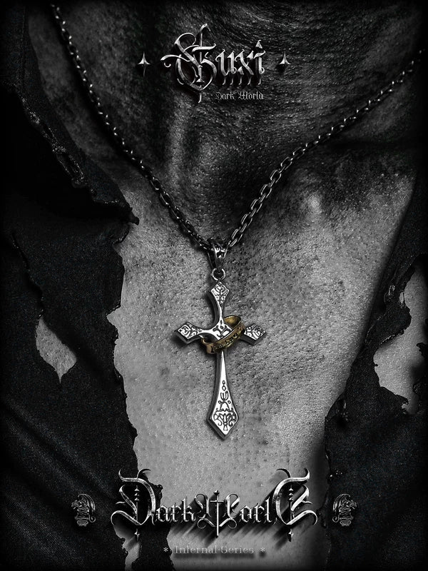 S925 Silver Cross Pendant Necklace 4