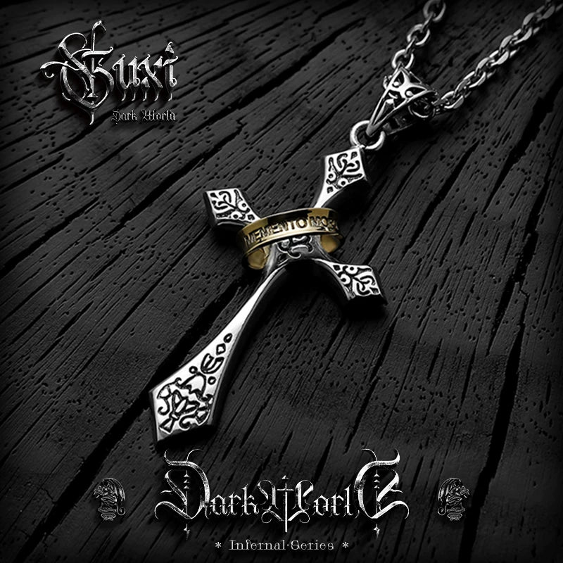 5453773372288, S925 Silver Cross Pendant Necklace