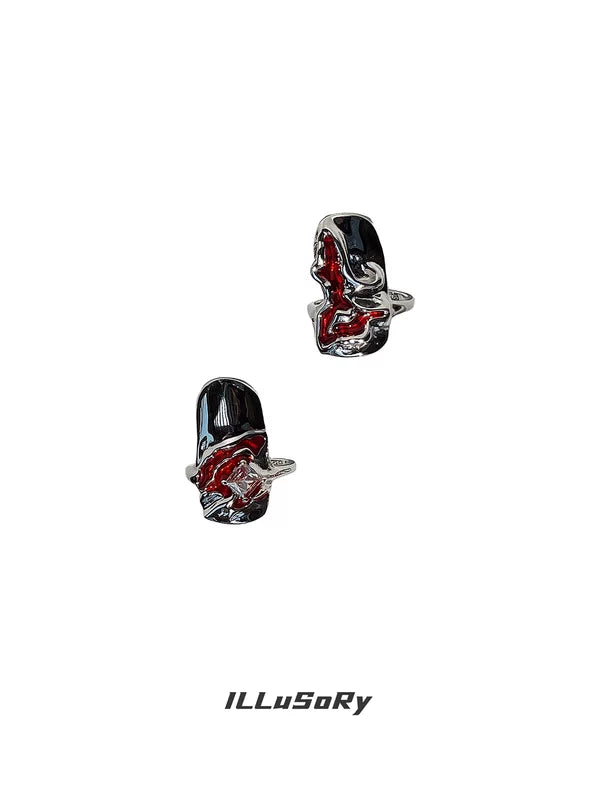 S925 Sterling Silver Adjustable Punk Ring 1