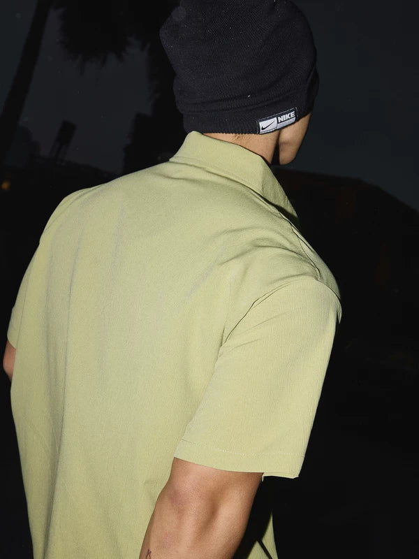 Safety Pin Detail Short Sleeve Shirt 4