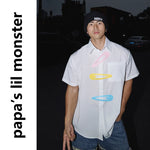 6254174138883,6254174138885,6254174138887, Safety Pin Detail Short Sleeve Shirt