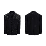5888645189985,5888645189986,5888645189987,5888645189988, Safety Pin Embellished Suit Jacket