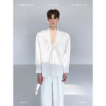 Satin Shirt with Rhinestone Embellishment 1