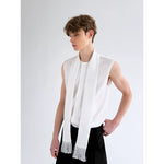 Satin Tassel Ribbon Sleeveless Vest 3