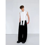 Satin Tassel Ribbon Sleeveless Vest 4