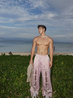 Satin Tie-Front Casual Pants 1