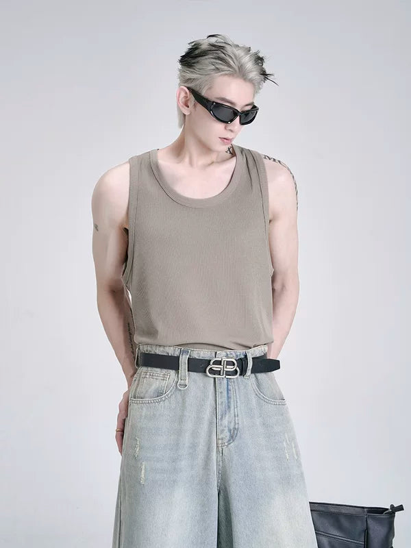 Seamless Ice Silk Sleeveless Gym Vest 2