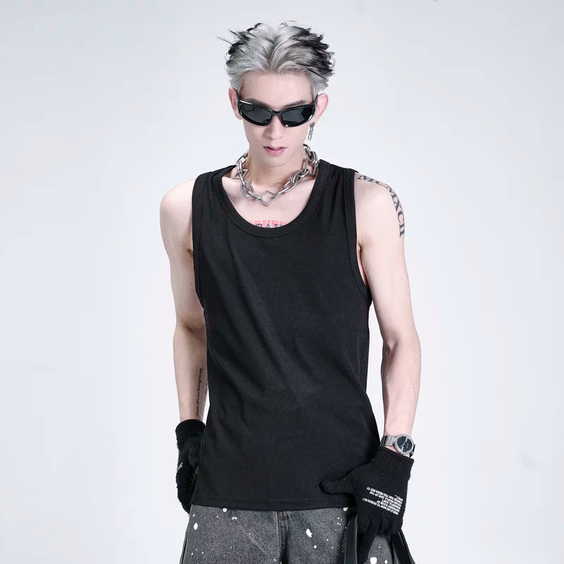 5180510670047,5180510670048,5180510670049, Seamless Ice Silk Sleeveless Gym Vest