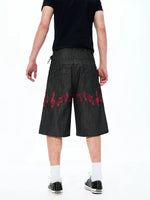 Selvedge Denim Embroidered Double Waist Pants 2