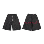 6244609235445,6244609235446,6244609235447,6244609235448, Selvedge Denim Embroidered Double Waist Pants