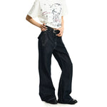 6201044887468,6201044887469,6201044887470,6201044887471,6201044887472, Selvedge Denim Loose Fit Flared Pants