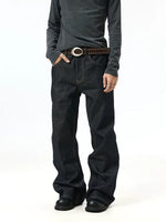 Selvedge Denim Raw Straight Leg Jeans Pants 5