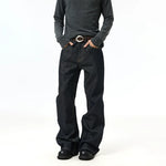 6165296514987,6165296514988,6165296514989,6165296514990,6165296514991, Selvedge Denim Raw Straight Leg Jeans Pants