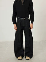 Selvedge Denim Wide Leg Baggy Pants 1