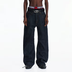 6109314554048,6109314554049,6109314554050,6109314554051,6109314554052, Selvedge Raw Denim Loose Fit Jeans Pants