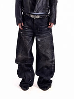 Selvedge Resin Whiskered Denim Pants 1