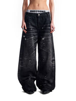 Selvedge Resin Whiskered Denim Pants 4