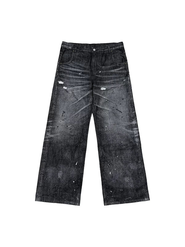 6147431198091,6147431198092,6147431198093,6147431198094, Selvedge Resin Whiskered Denim Pants