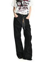 Selvedge Wide Leg Denim Jeans Pants 2