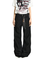 Selvedge Wide Leg Denim Jeans Pants 3