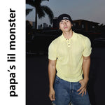 6250459183373,6250459183375,6250459183377, Semi-Open Sheer Knit Polo Sweater