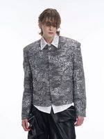 Sequined Padded Shoulder Jacket 3