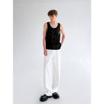 Sequined Sheer Shirt and Vest Set 5