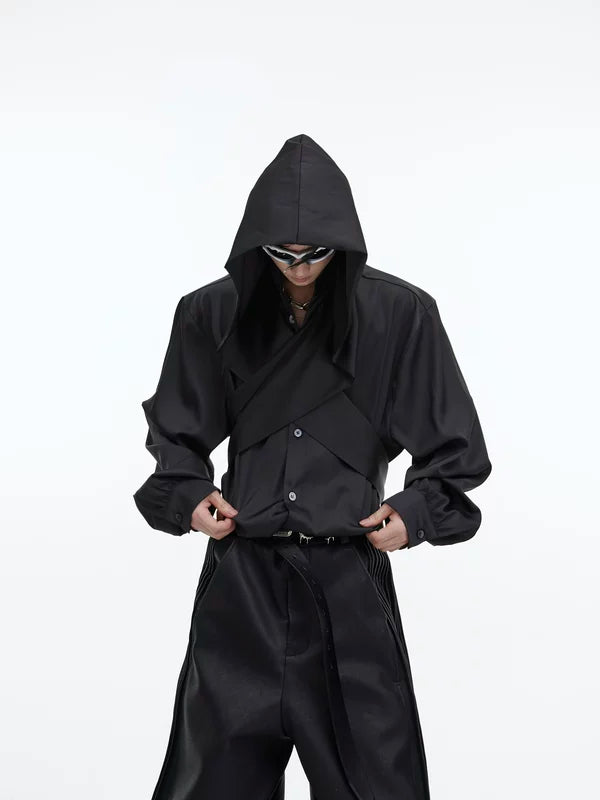 ,5266908211307,5266908211308,5266908211309, Shawl Collar Long Sleeve Shirt