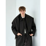 Shawl Collar Single-Button Long Coat 5