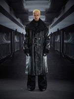 ,5973163237945,5973163237946,5973163237947, Shearling Lined Leather Trench Coat with Buckles