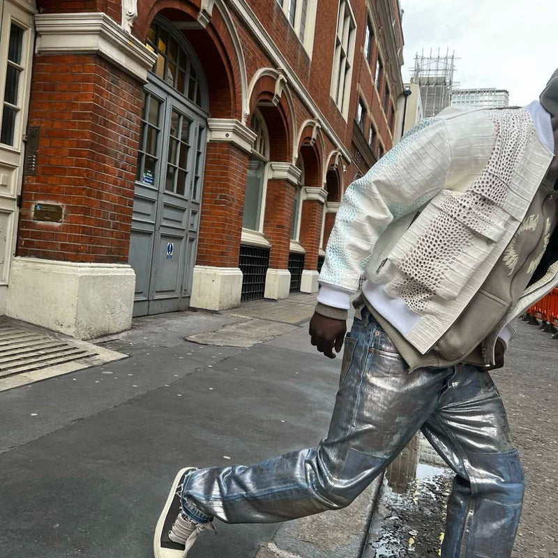 Sheepskin Big Pocket Baseball Flight Jacket 2