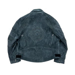 Sheepskin Embroidered Biker Motorcycle Jacket 2