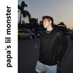 6210585354438,6210585354439,6210585354440,6210585354441, Sheer Crew Neck Long Sleeve T-Shirt